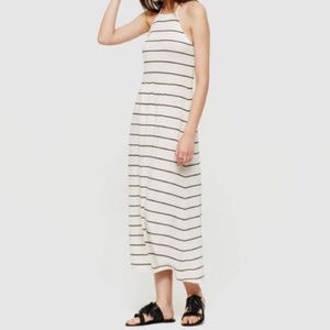 Lou & Grey White and Navy striped maxi dress